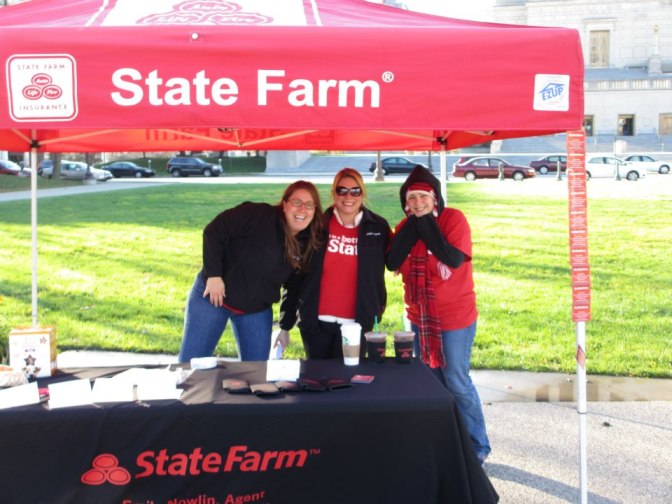 State Farm at an Indy Pit Crew Event